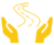 Noun-care - gold hands and path.png